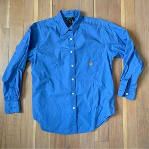 Lauren Ralph Lauren Blue Button Down Shirt